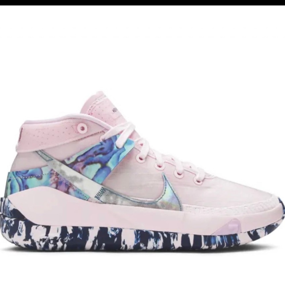 Nike Kevin Durant, auntie Pearl’s limited edition Kids Pink and Blue Sneakers